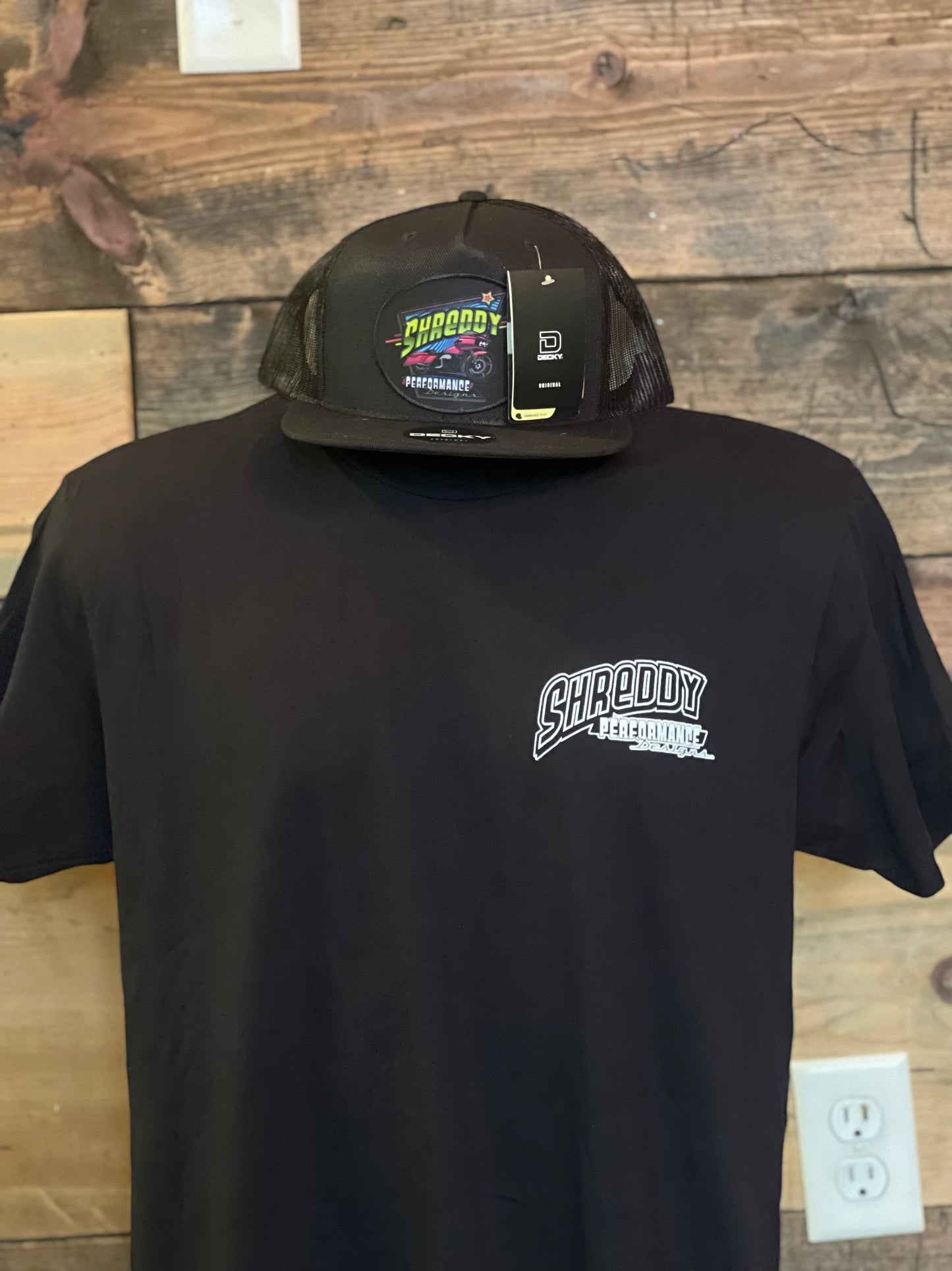 All Black Shreddy Color Logo SnapBack